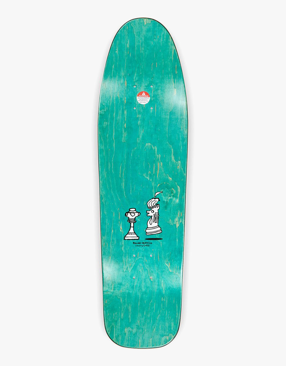 Polar Brady Checkmate Skateboard Deck - DANE 1 Jr. Shape 8.65"