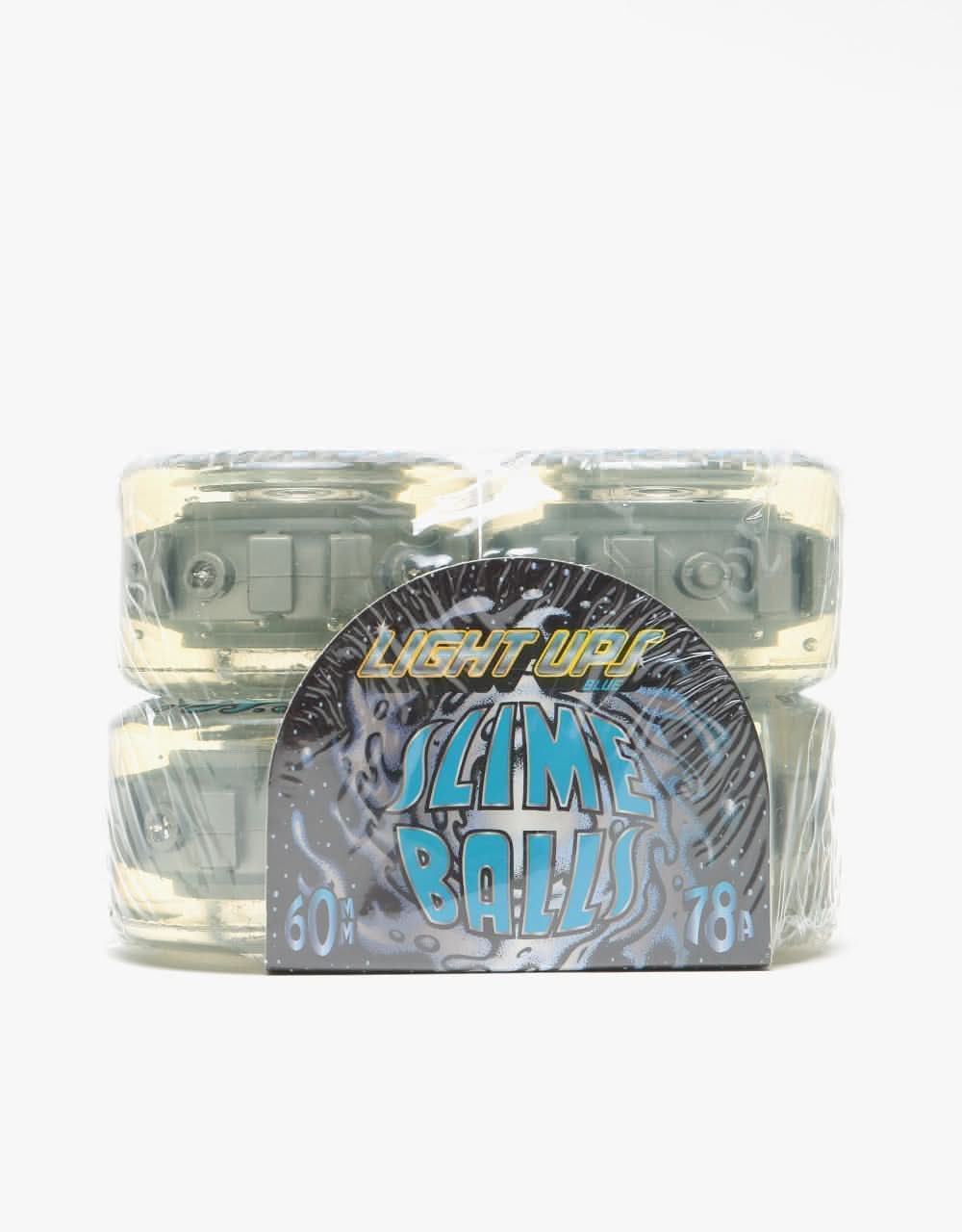 Slime Balls OG Slime Light Up 78a Skateboard Wheel - 60mm (w/ Bearings)