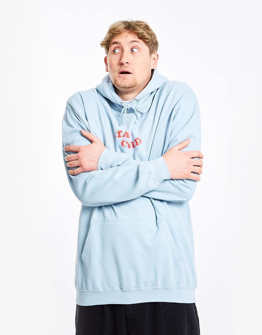 Route One Stay Cold Pullover Hoodie - Sky Blue