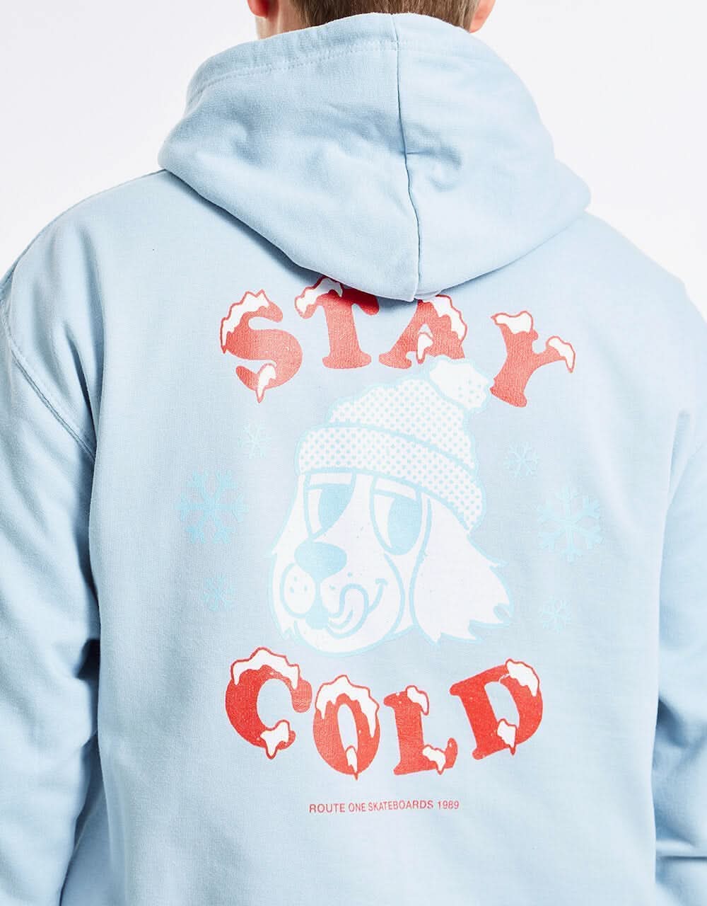 Route One Stay Cold Pullover Hoodie - Sky Blue