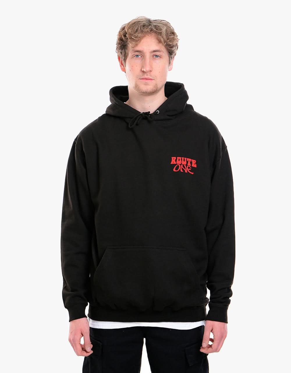 Route One Raising Hell Pullover Hoodie - Black