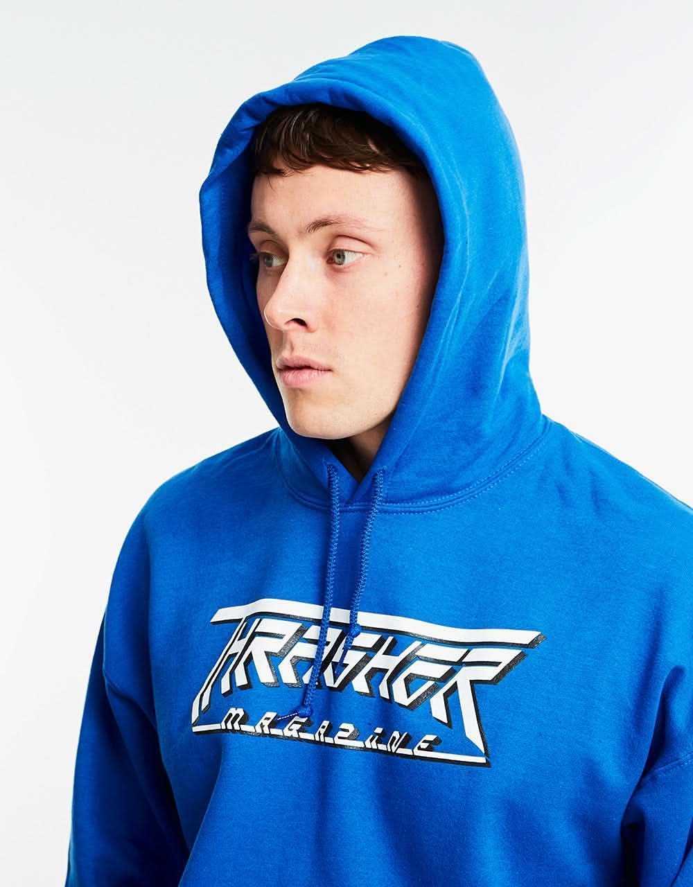 Thrasher Future Logo Pullover Hoodie - Royal
