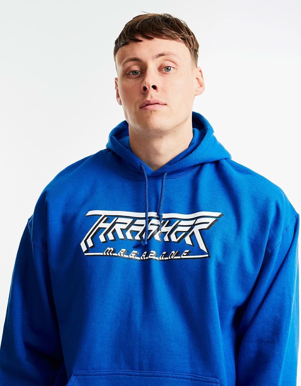 Thrasher Future Logo Pullover Hoodie - Royal