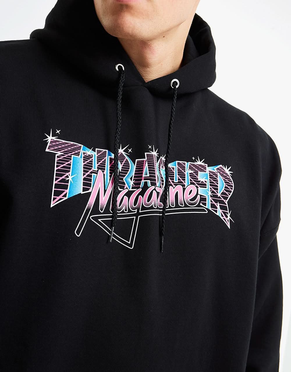 Thrasher Vice Logo Pullover Hoodie - Black
