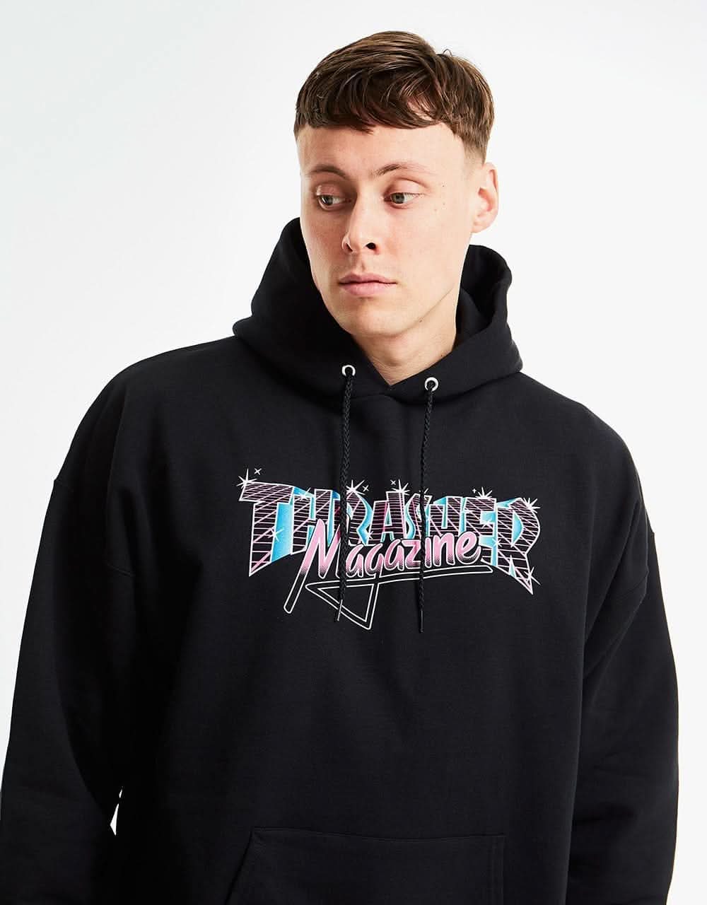 Thrasher Vice Logo Pullover Hoodie - Black