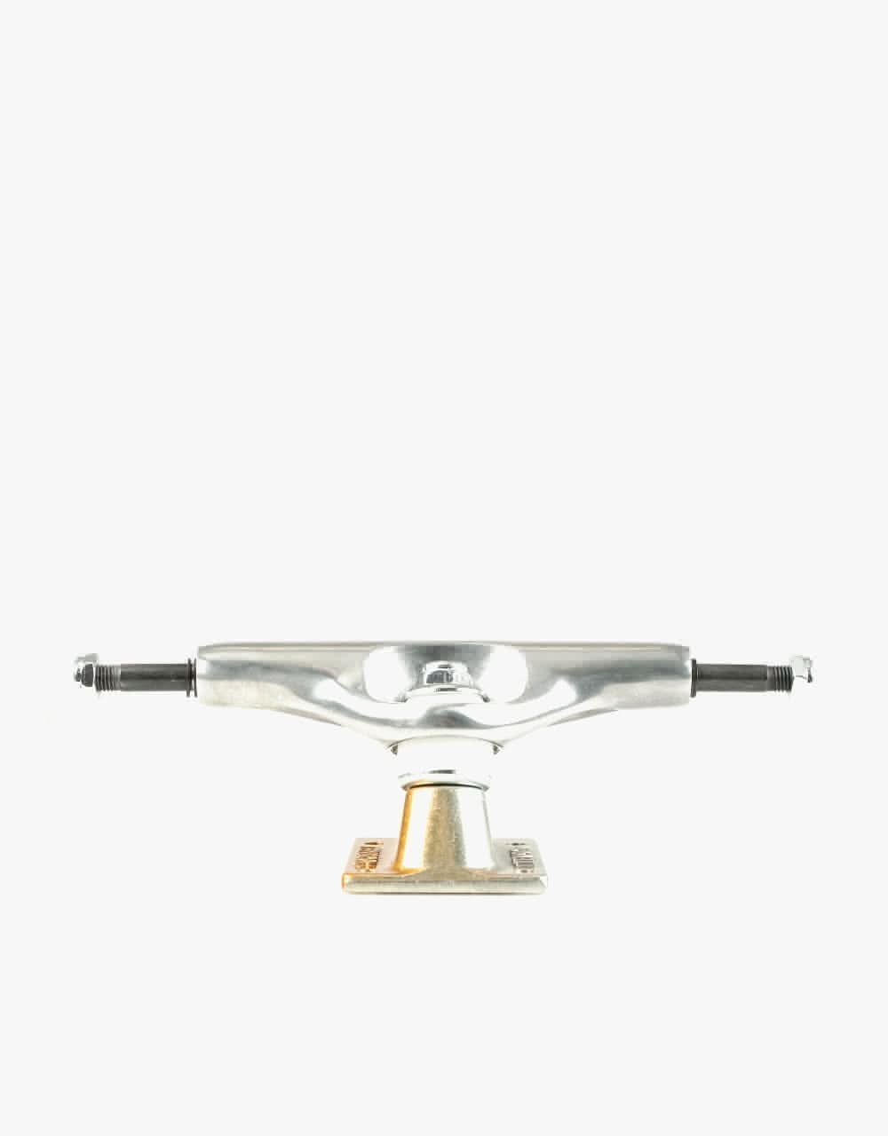 Tensor Aluminium Stencil Mirror 5.25 Skateboard Trucks - Raw/Gold Fade)