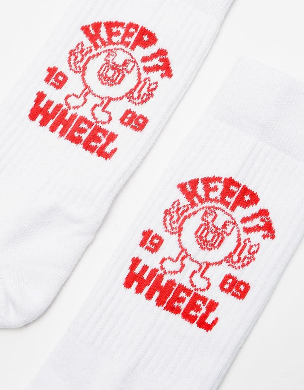 Route One Keep It Wheel Socks - White