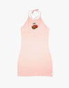 Santa Cruz Womens Cherry Dot Halter Dress - Pink