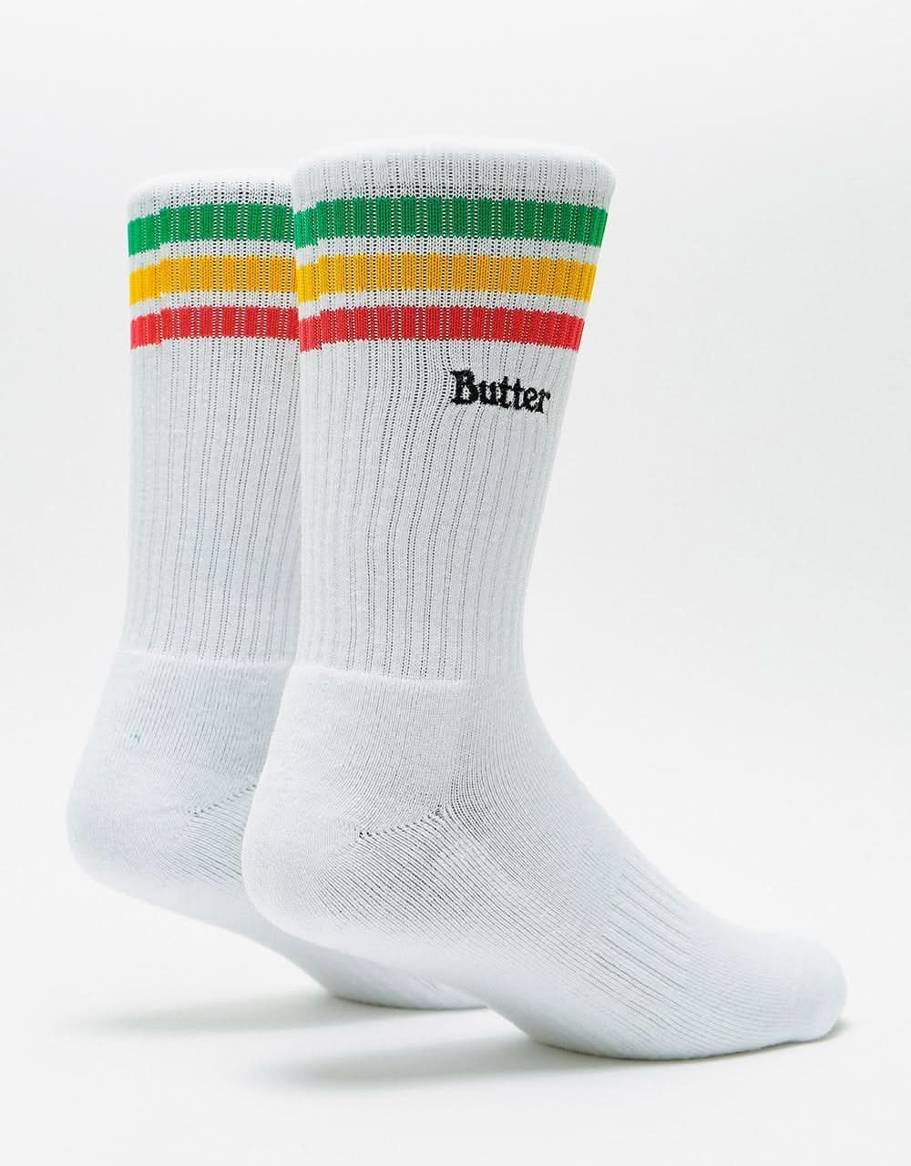 Butter Goods Stripe Socks - White