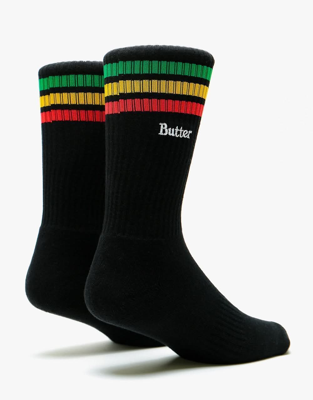 Butter Goods Stripe Socks - Black