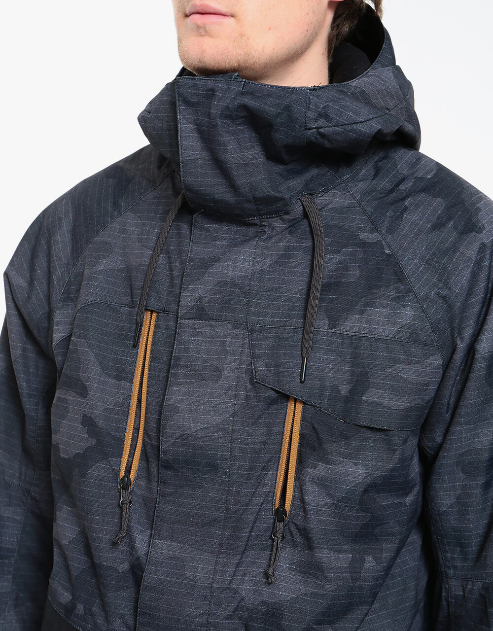 686 Geo Insulated Snowboard Jacket - Black Camo Colorblock