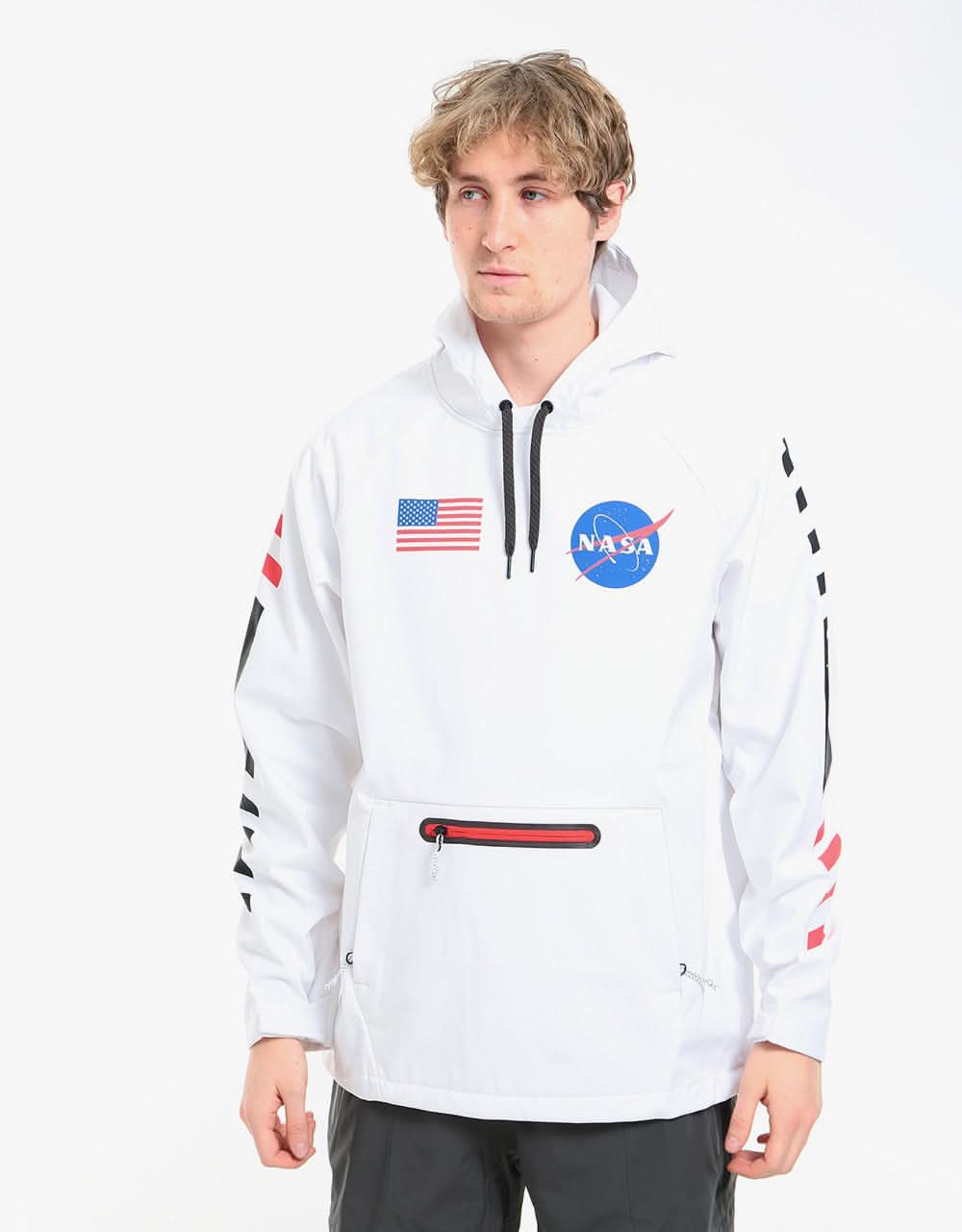 686 x NASA Waterproof Pullover Hoodie - White