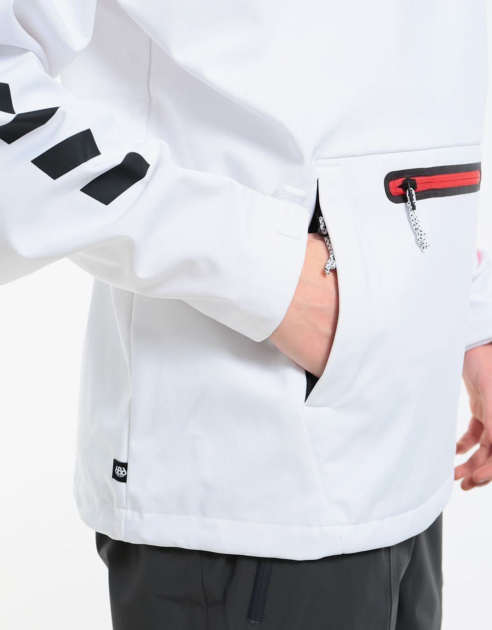 686 x NASA Waterproof Pullover Hoodie - White