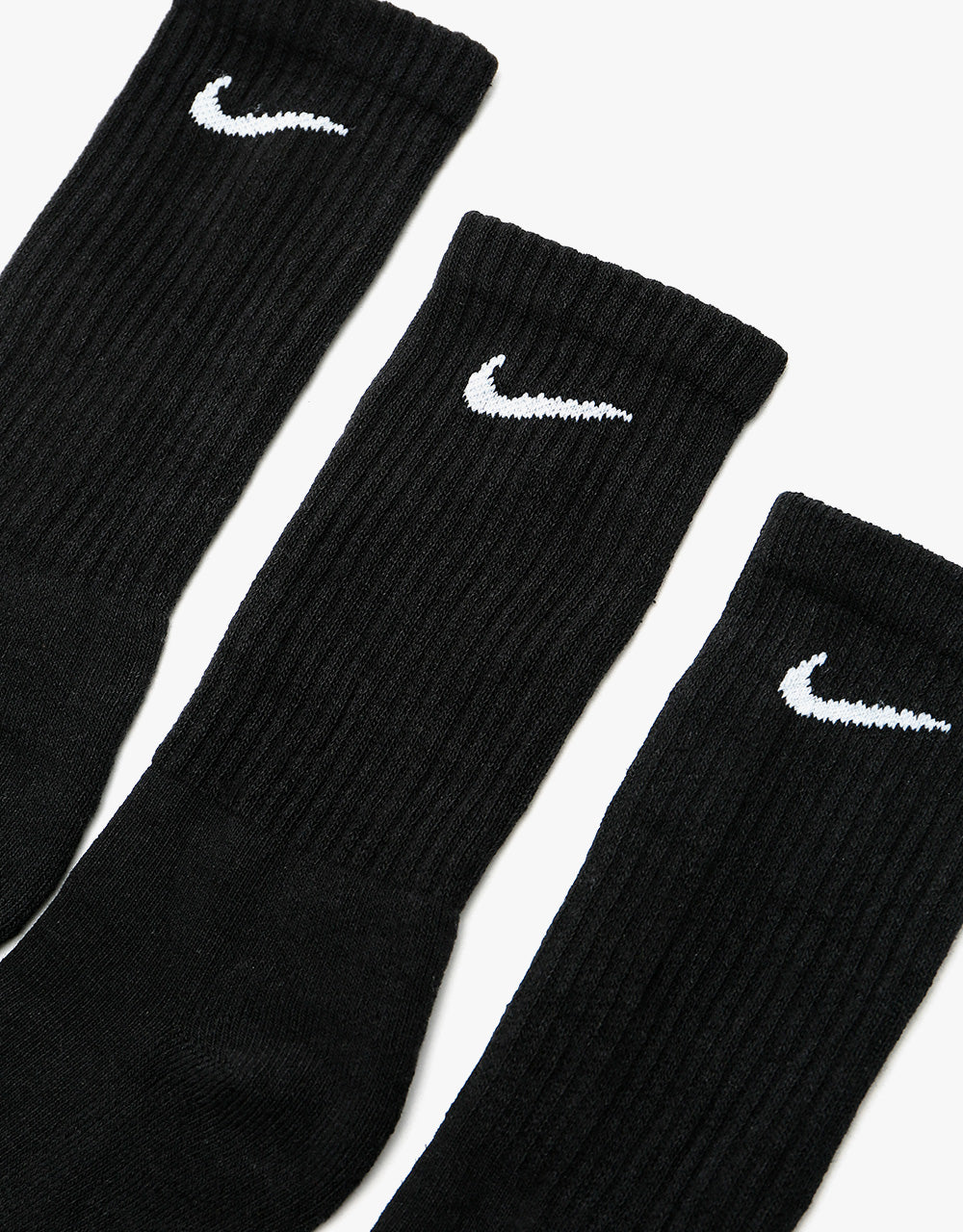 Nike SB Everyday Cushioned Socks 3 Pack - Black/White