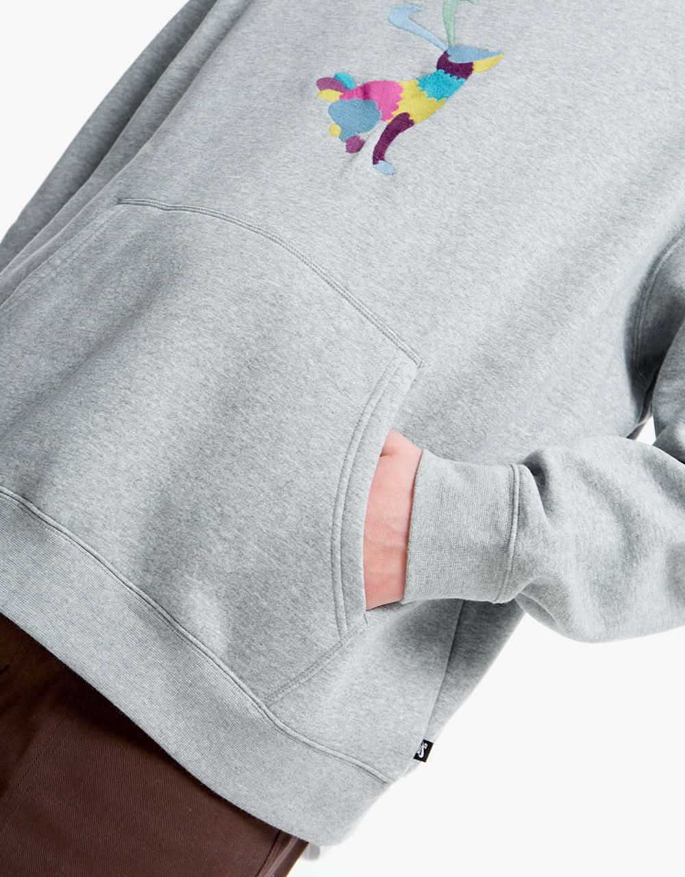 Nike SB Stand Alone 2 Pullover Hoodie Dark Grey Heather