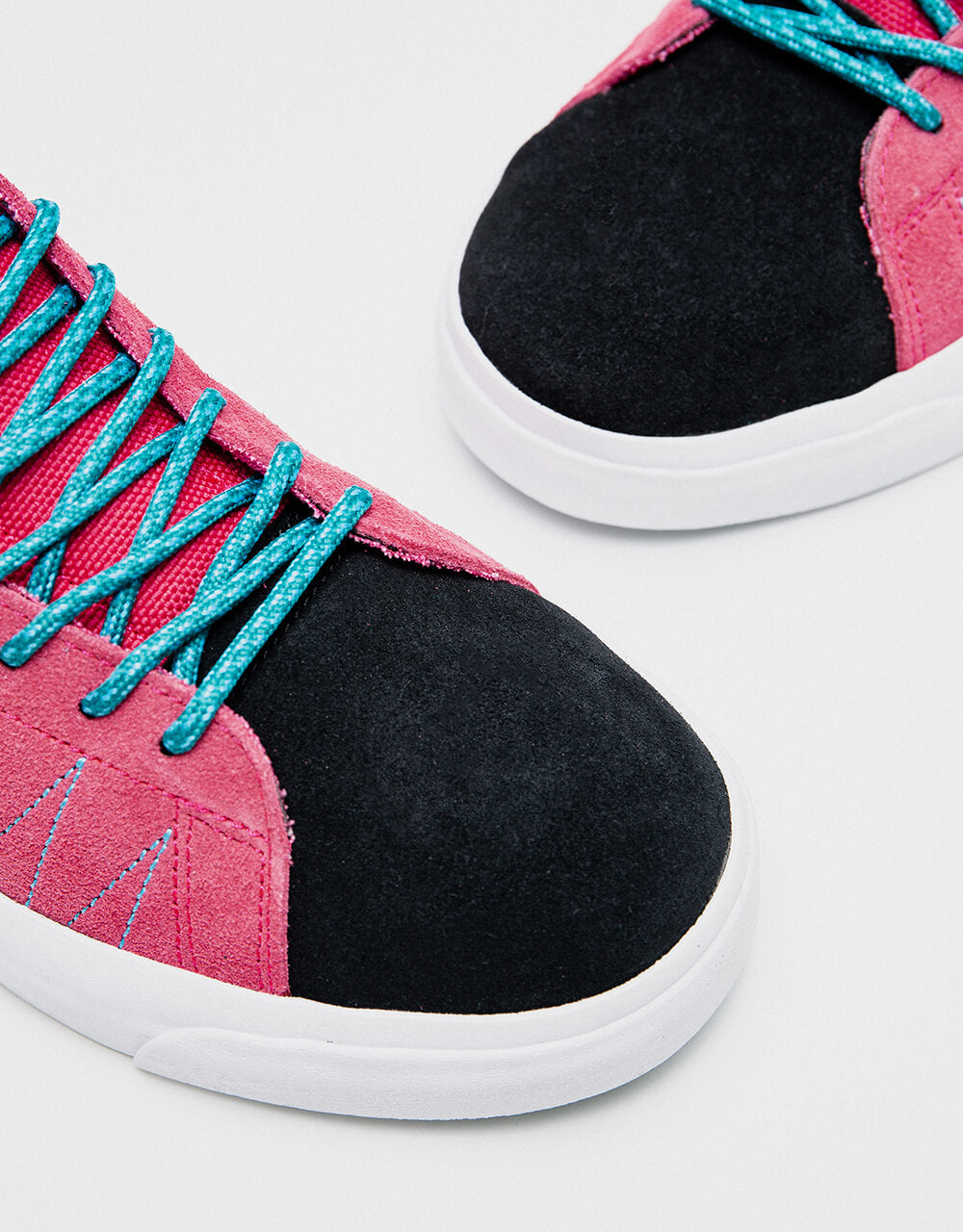 Nike SB Zoom Blazer Mid Premium Skate Shoes - Rush Pink/Deep Royal Blue-Laser Blue