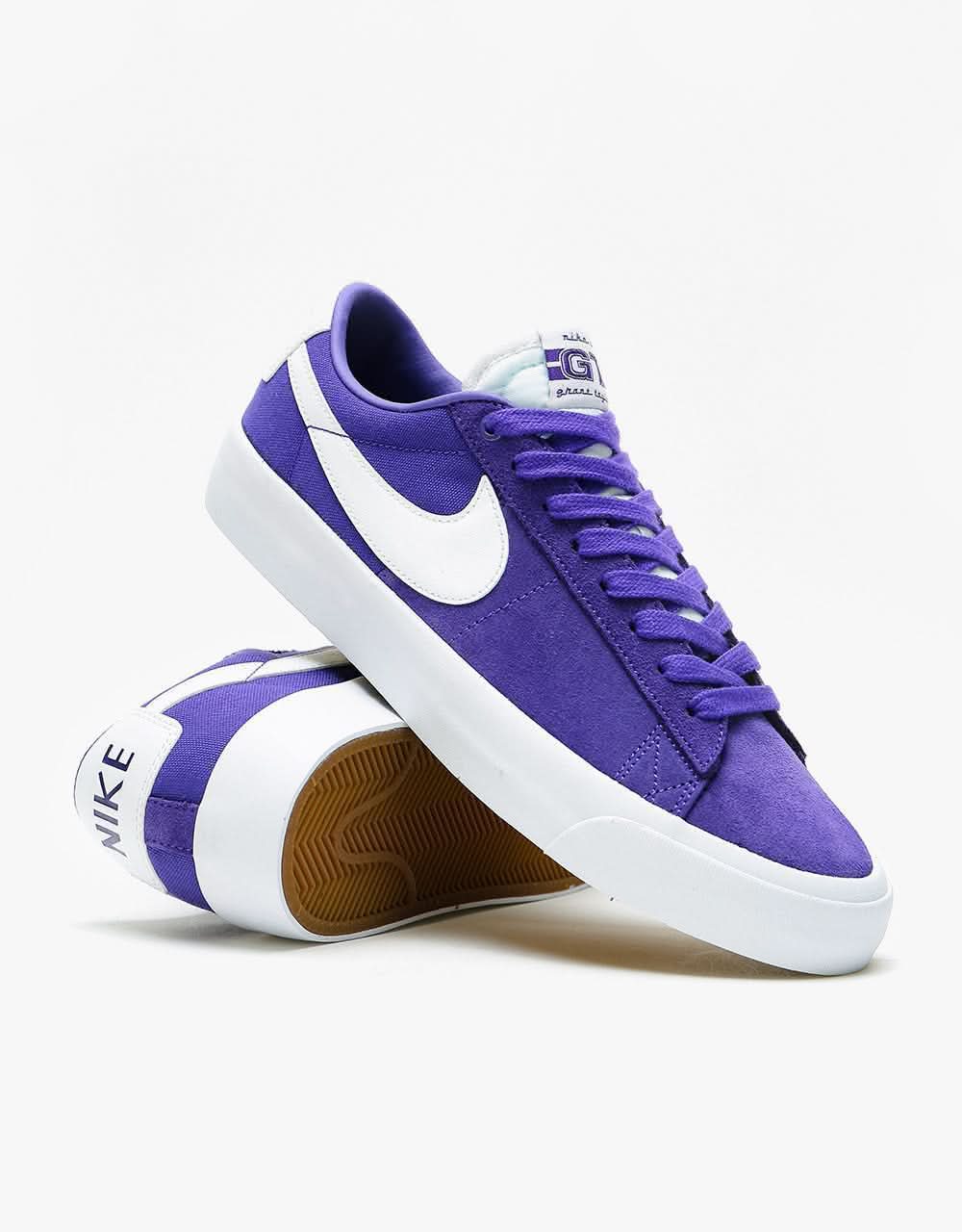nike blazer low womens purple