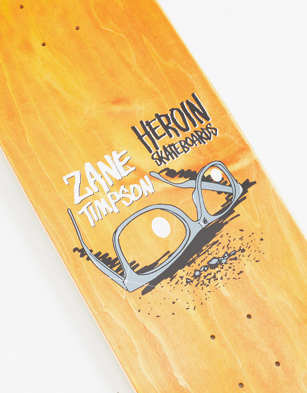 Heroin Zane Glasses Skateboard Deck - 9"