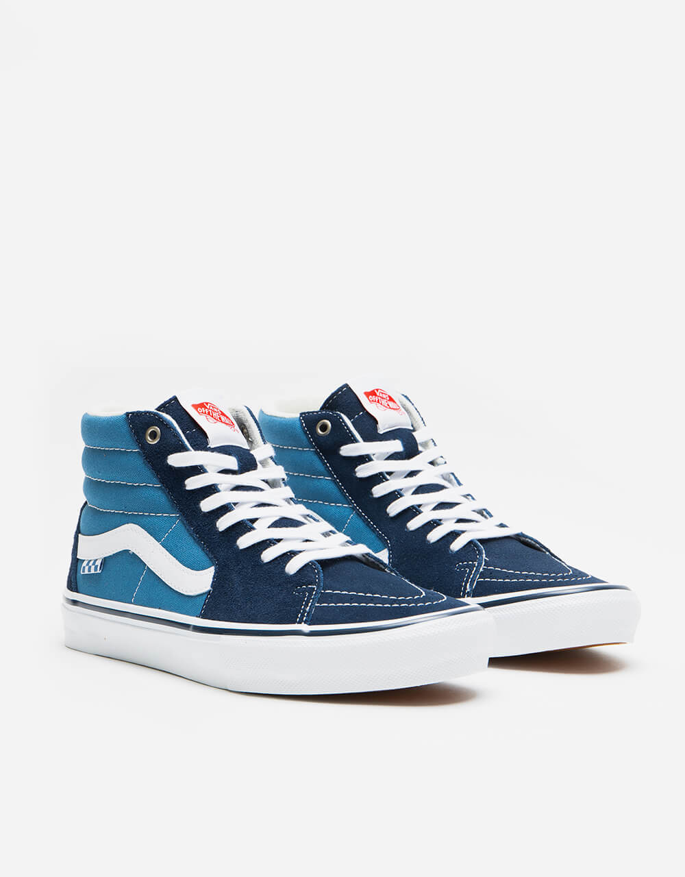 Vans Skate Sk8-Hi Shoes - Navy/White