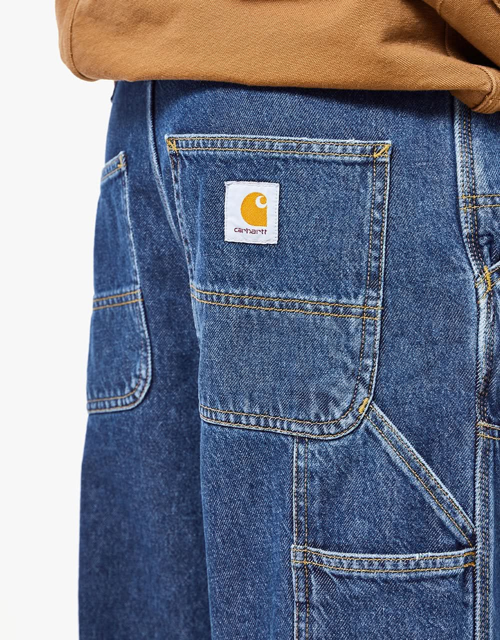 Carhartt WIP Double Knee Pant - Blue (Stone Washed)