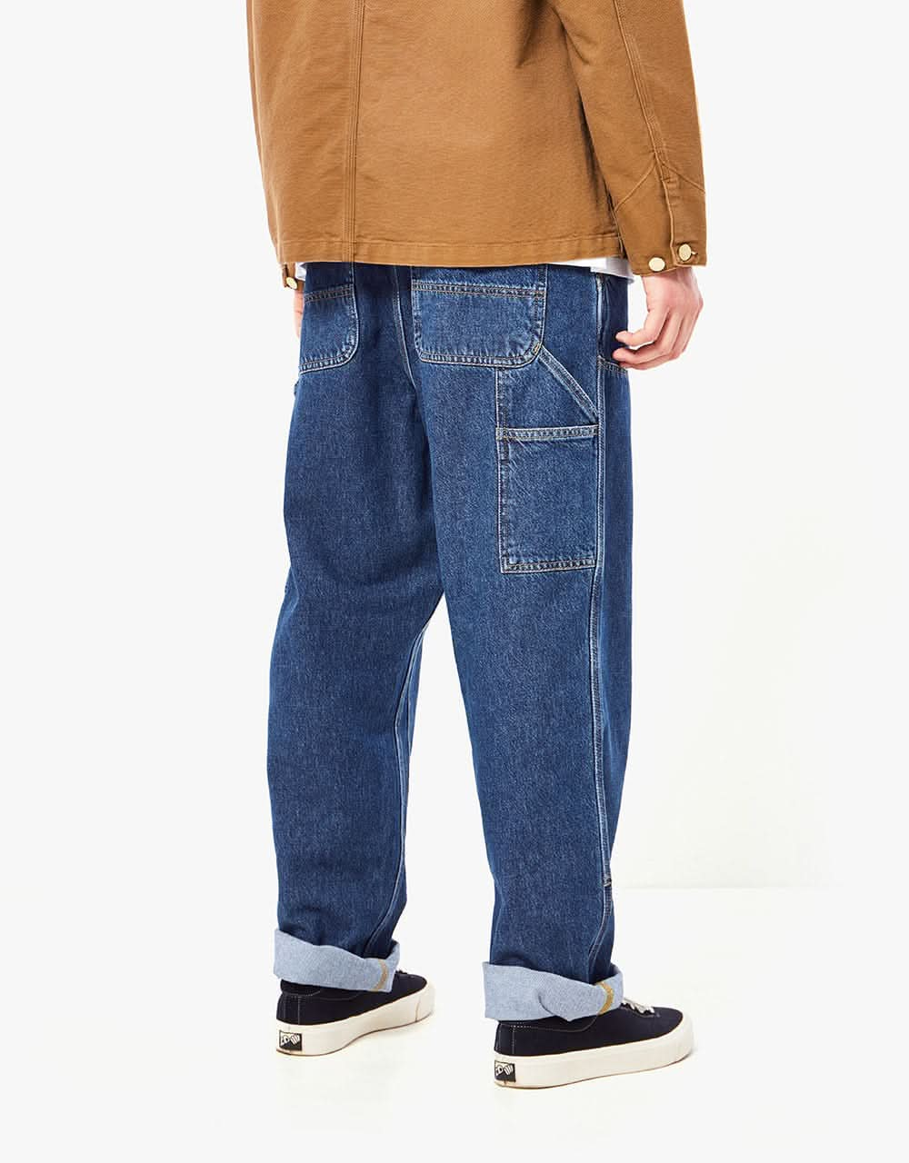 Carhartt WIP Double Knee Pant - Blue (Stone Washed)