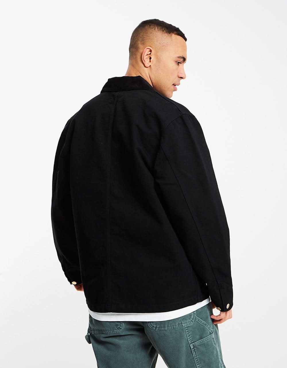 Carhartt WIP Michigan Chore Coat Black/Black (Rinsed)