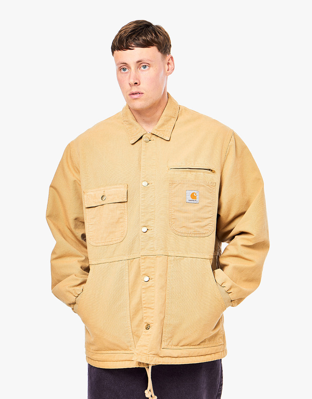 Carhartt WIP Medley Jacket - Dusty H Brown (Garment Dyed)