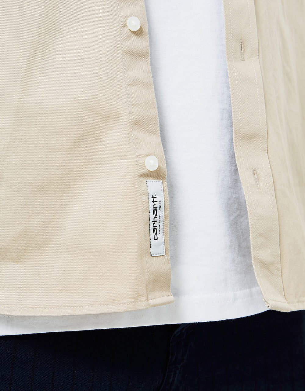 Carhartt WIP L/S Madison Shirt - Wall/White