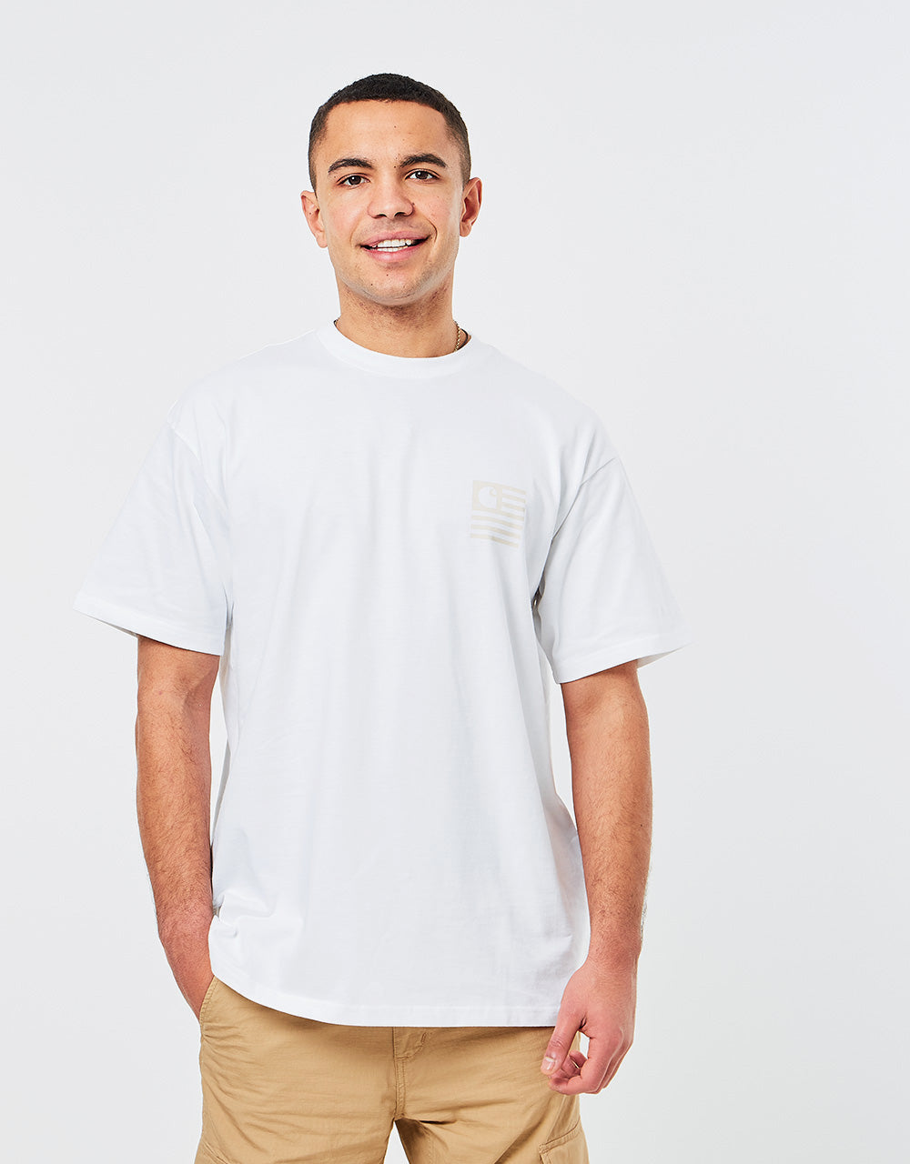 Carhartt WIP S/S Medley State T-Shirt - White