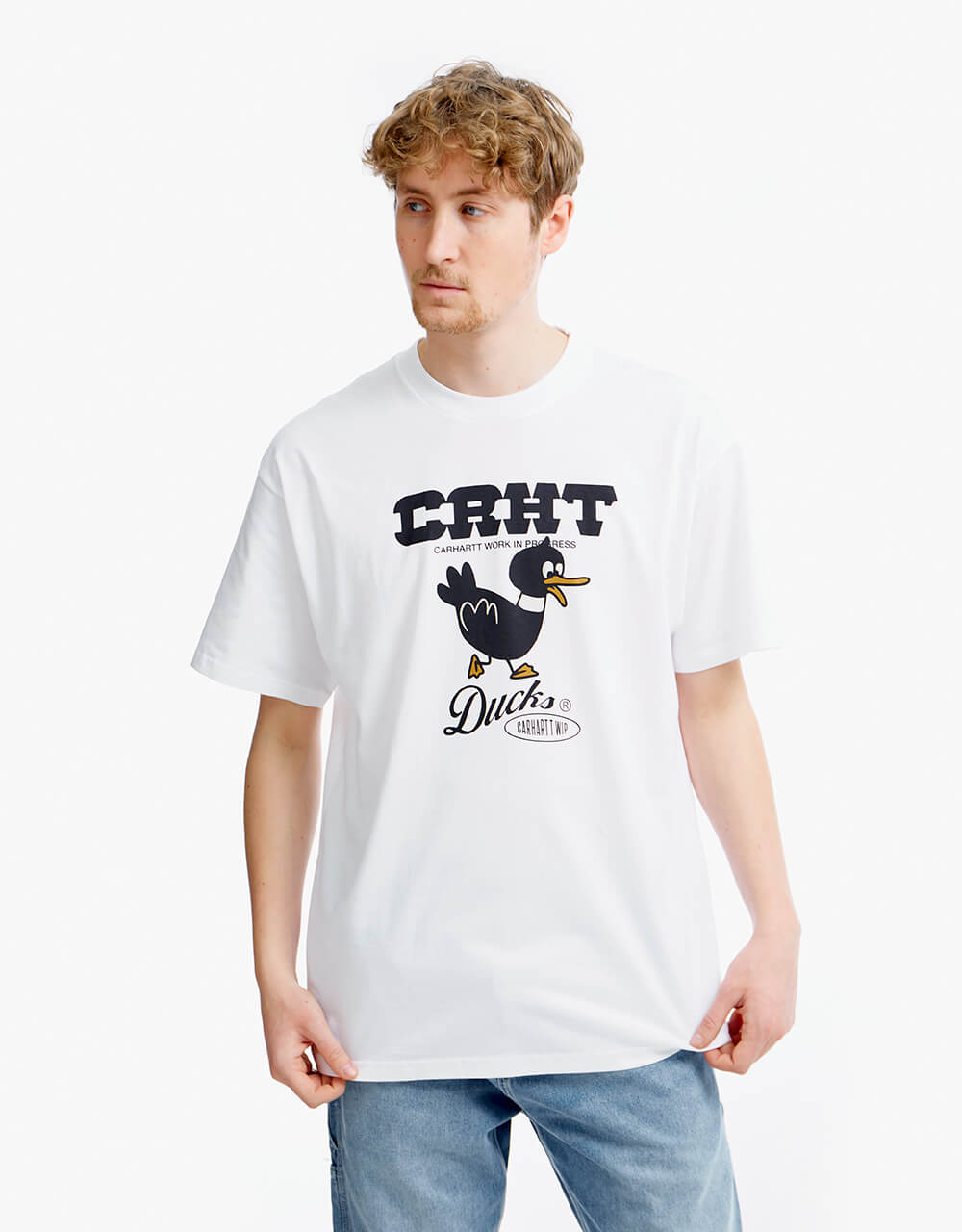 Carhartt WIP S/S CRHT Ducks T-Shirt - White