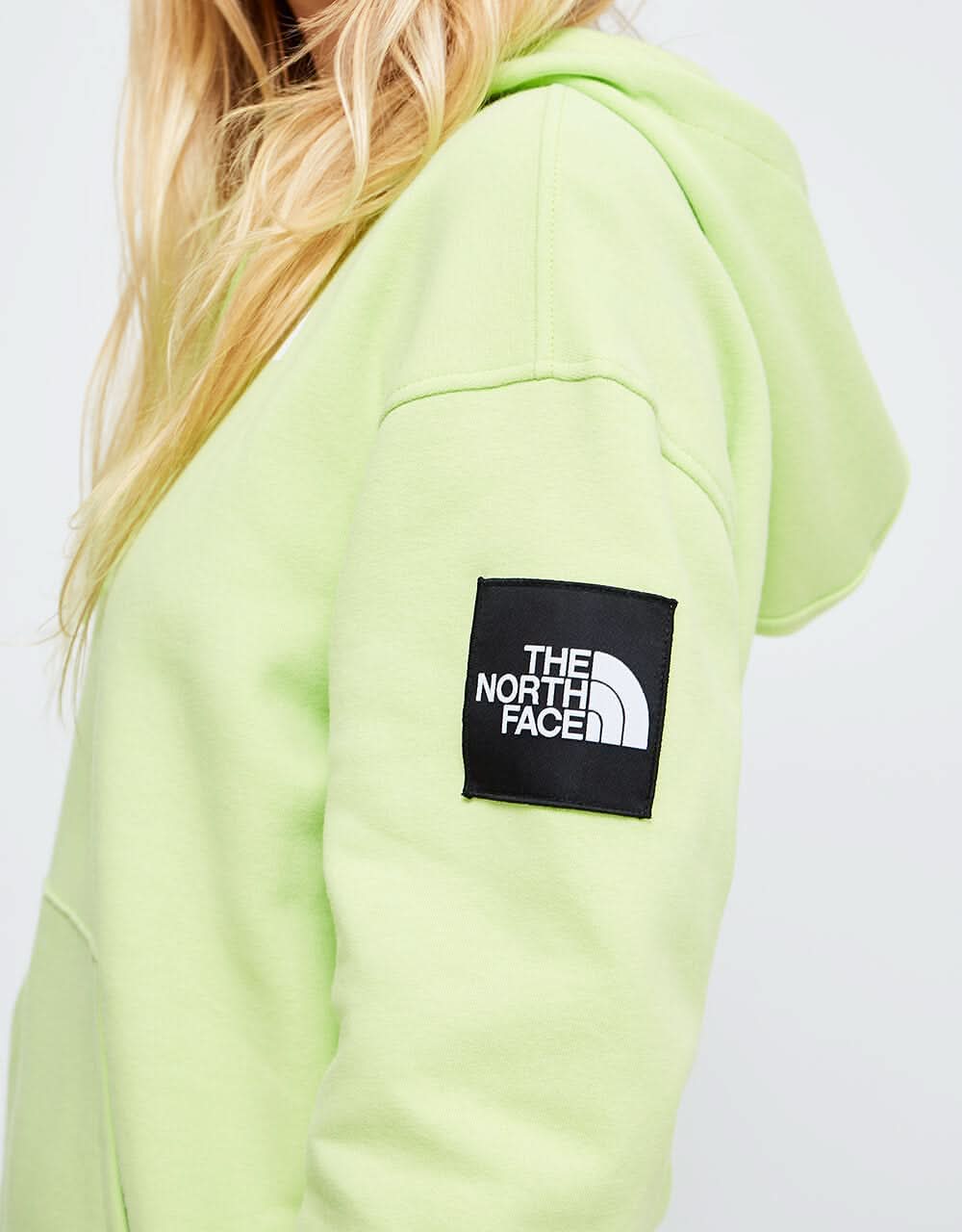 The North Face Womens Black Box Galahm Graphic Pullover Hoodie - Sharp Green