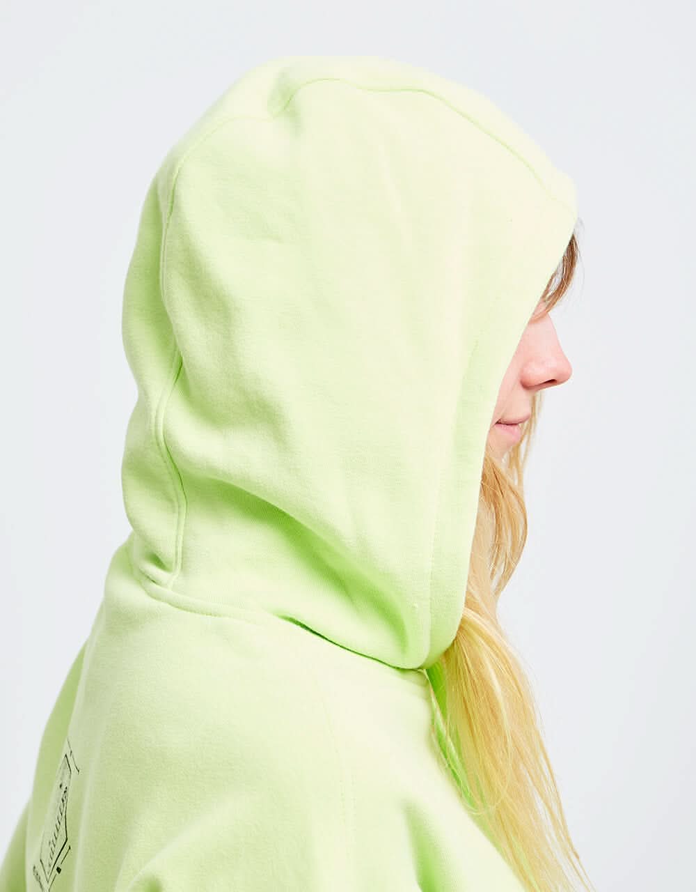 The North Face Womens Black Box Galahm Graphic Pullover Hoodie - Sharp Green