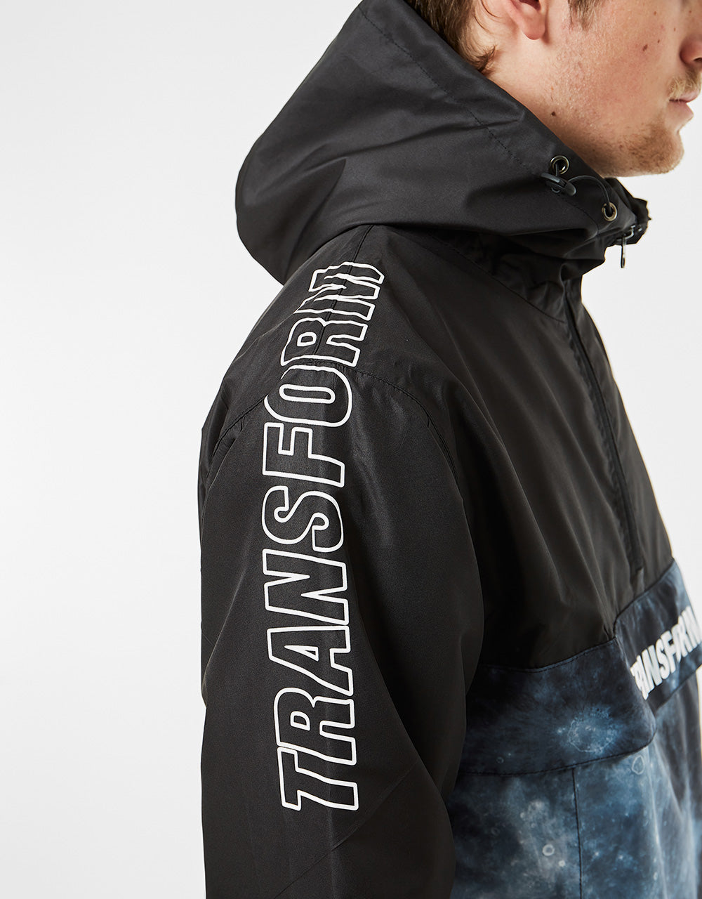 Transform The Fast Text Windbreaker Snowboard Jacket - Moon