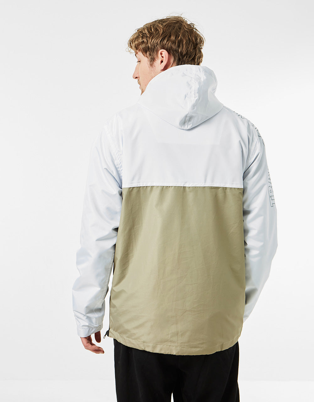 Transform The Fast Text Windbreaker Snowboard Jacket - White/Gold