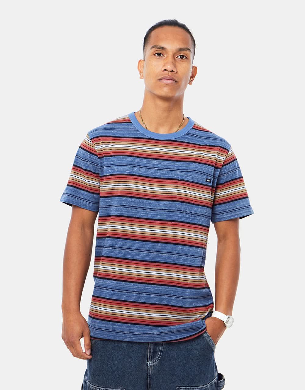 vans navy stripe