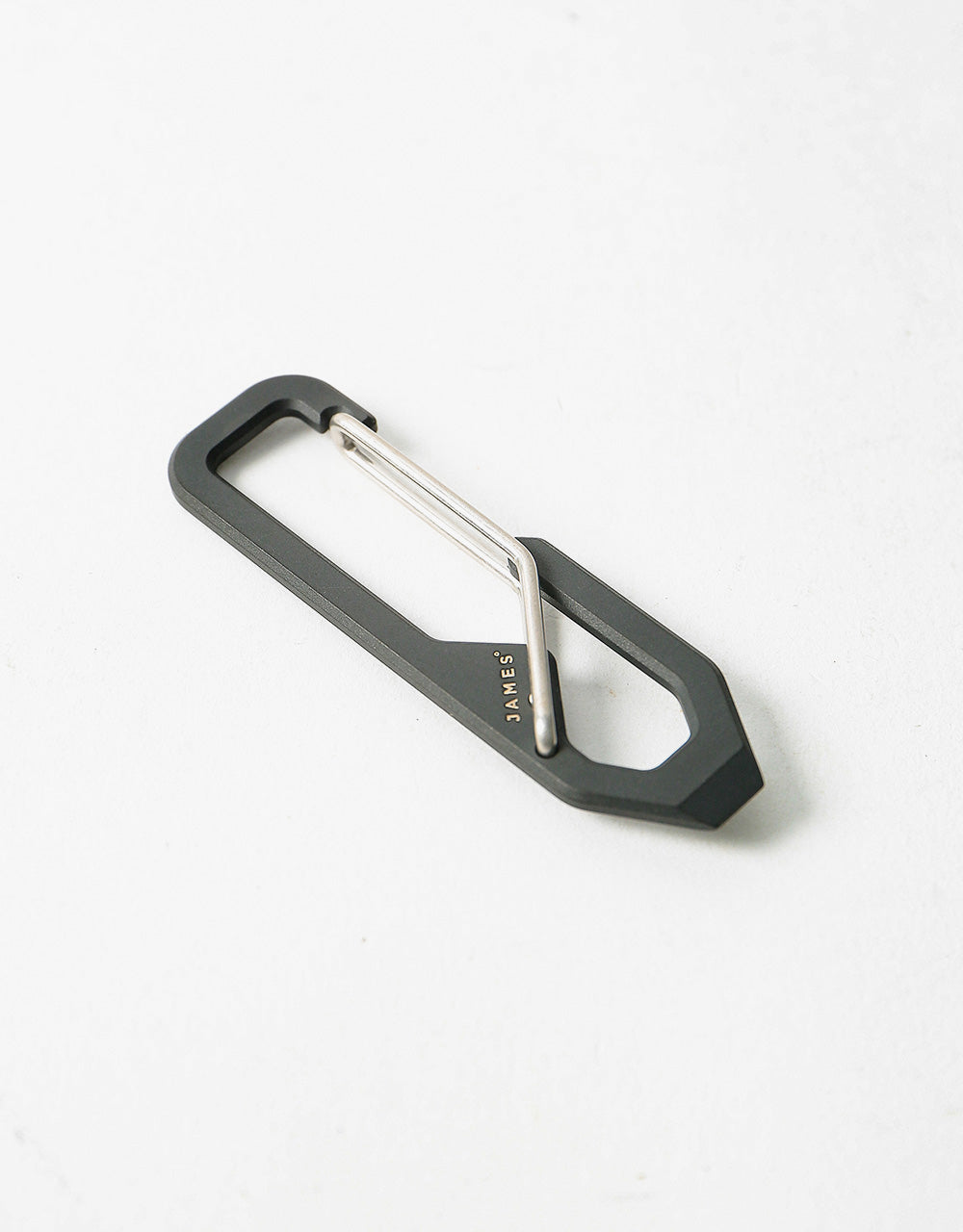 James The Holcombe Keychain - Black/Stainless