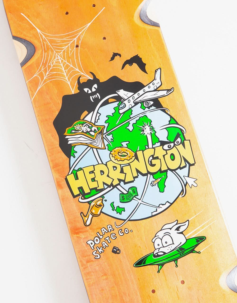 Polar Herrington Planet Herrington Skateboard Deck - 8.5" (w/ Wheel Wells)