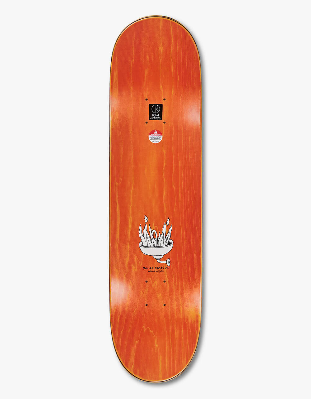 Polar Halberg Burning Sink Skateboard Deck - P2 Shape 8.5"