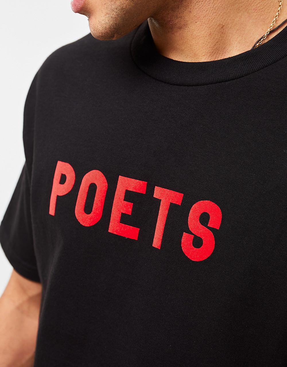 Poets OG Logo T-Shirt - Black/Red