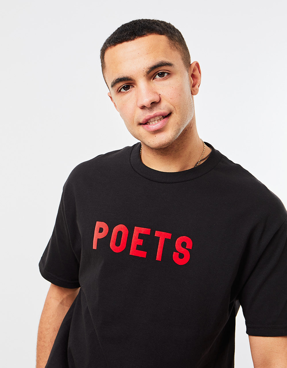 Poets OG Logo T-Shirt - Black/Red