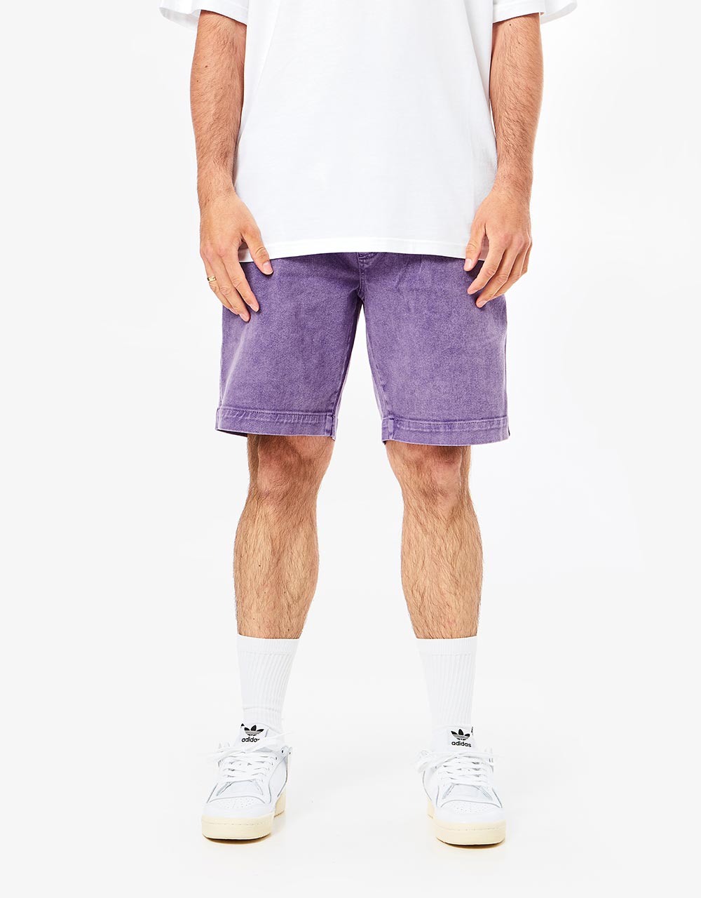 Route One Strike Wash Pool Shorts - Clover