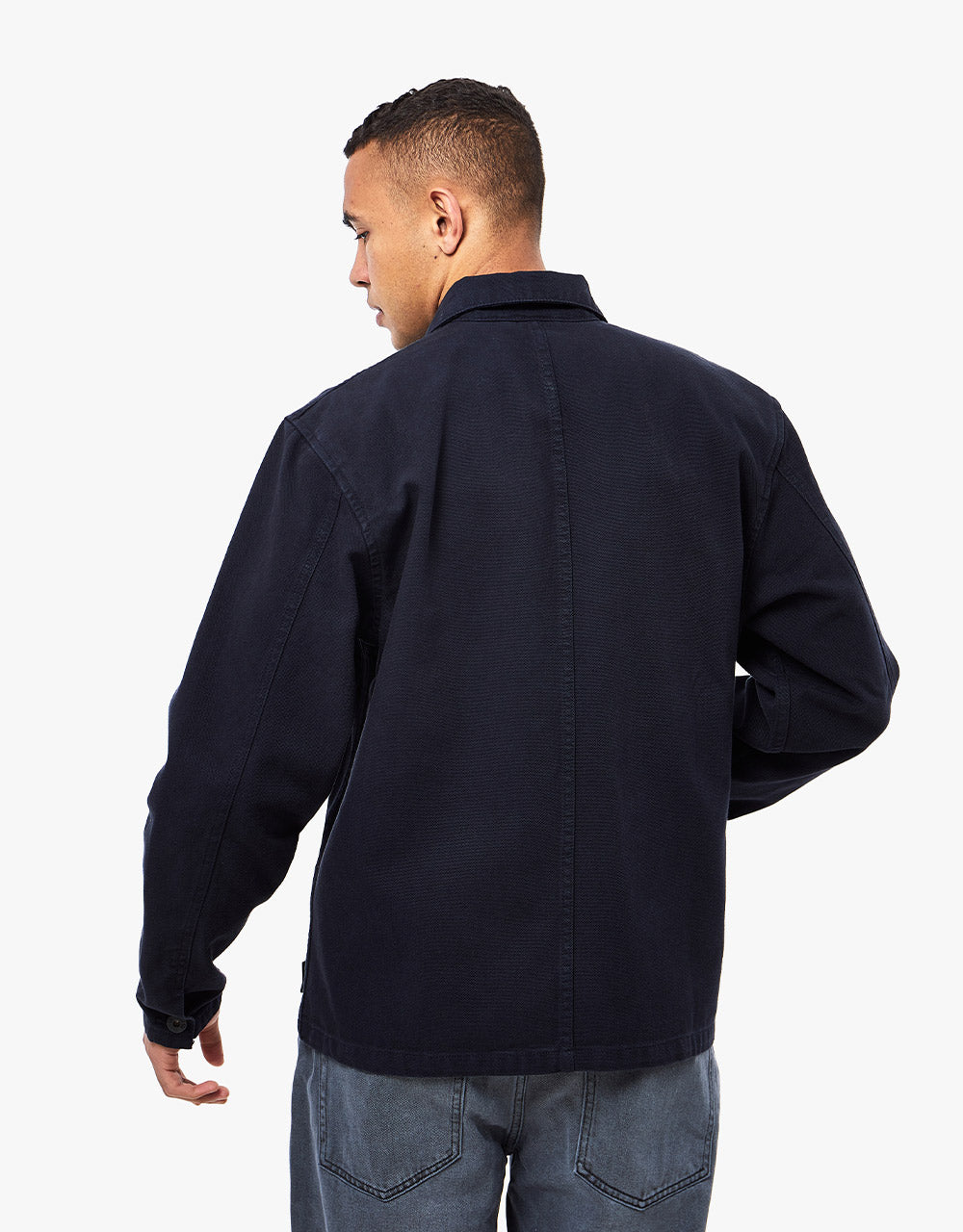 Route One Classic Chore Jacket - Navy