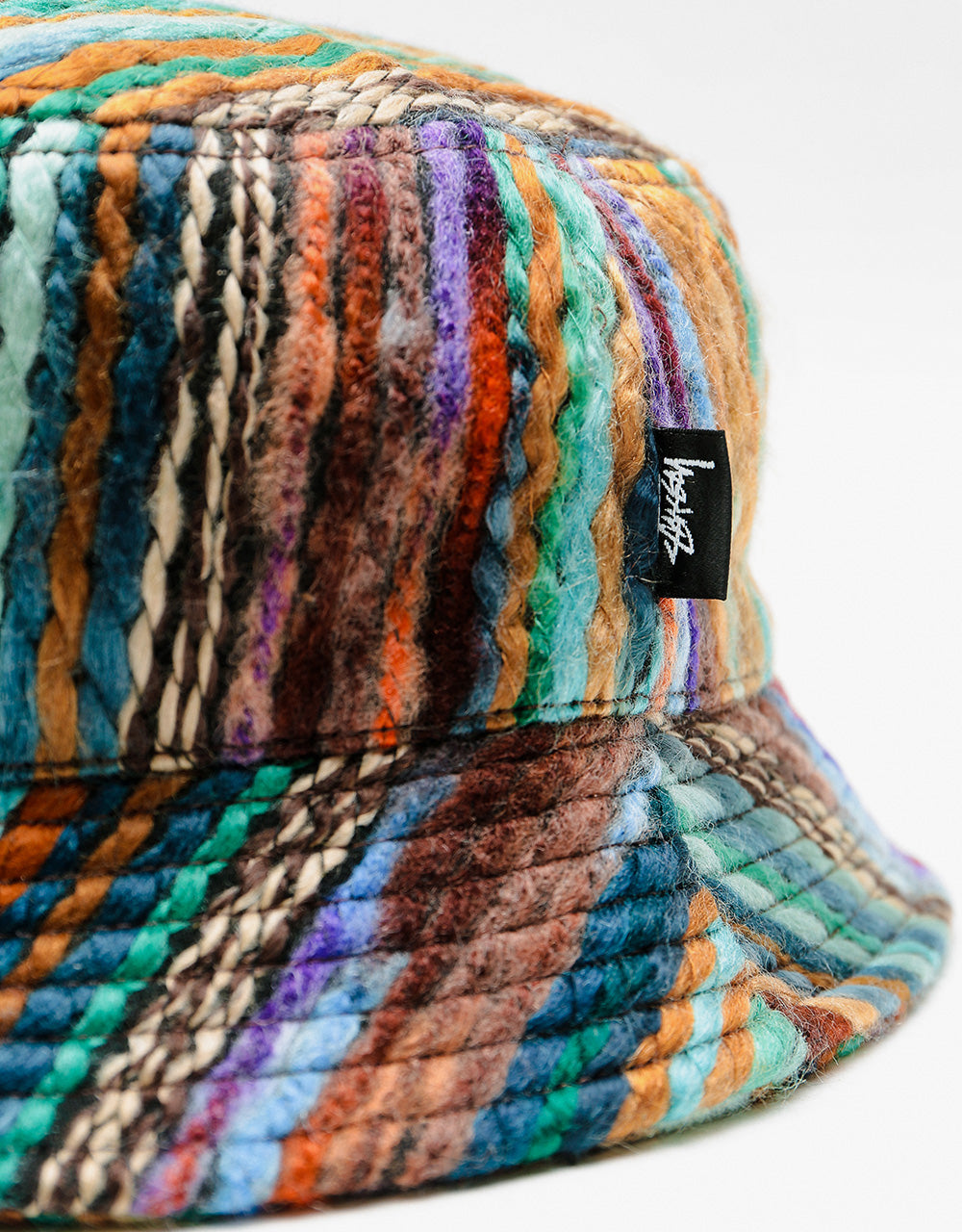 Stüssy Mixed Yarn Stock Bucket Hat - Brown