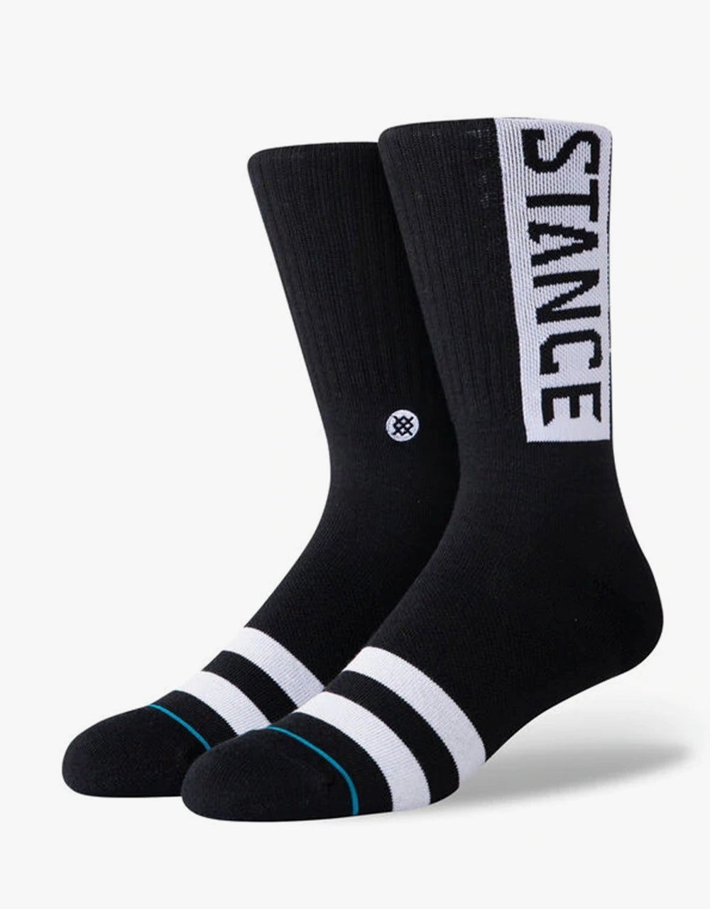 Stance OG 3 Pack Crew Socks - Black/White/Graphite