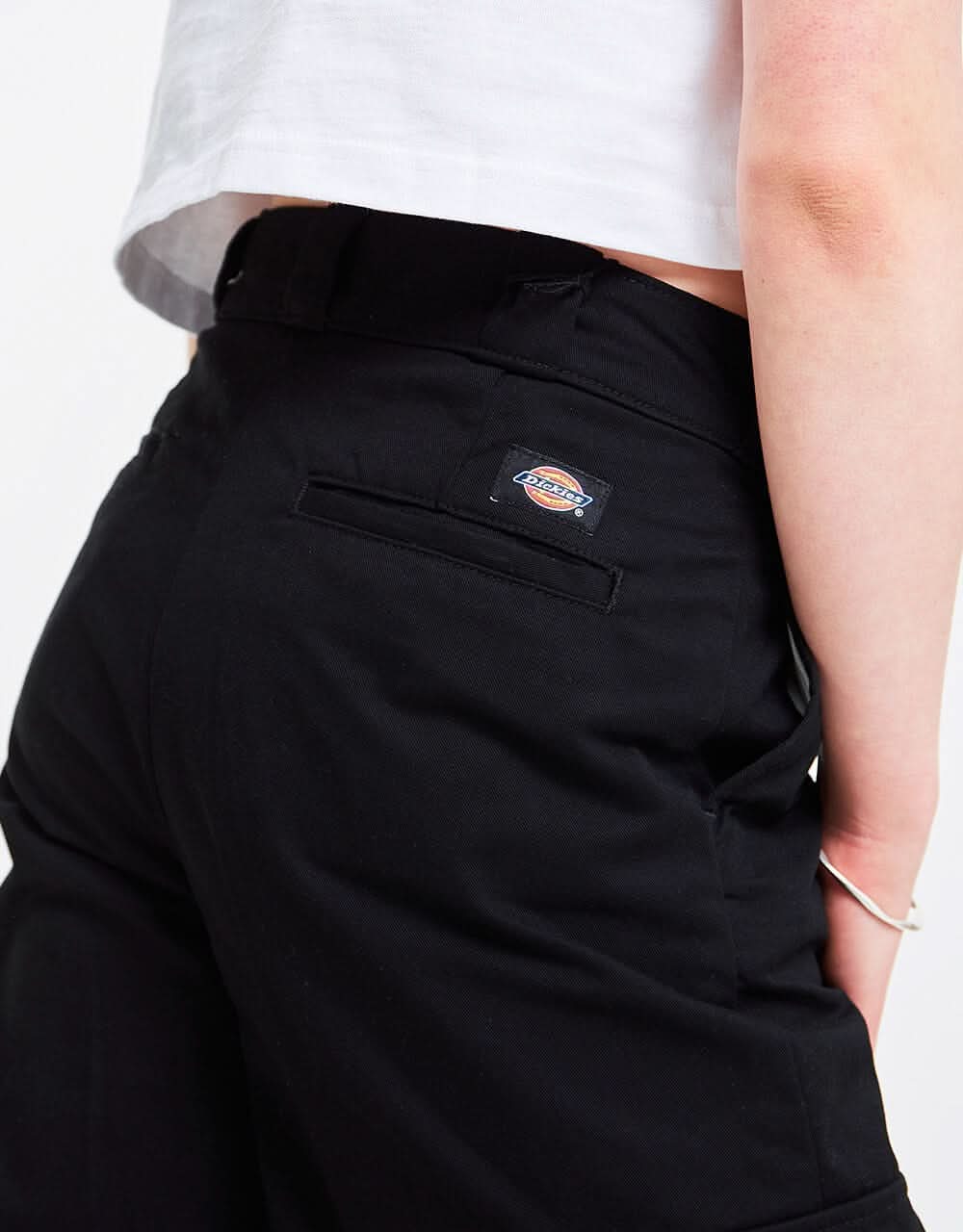 Dickies Womens Hockinson Cargo Pant Stone Washed Black