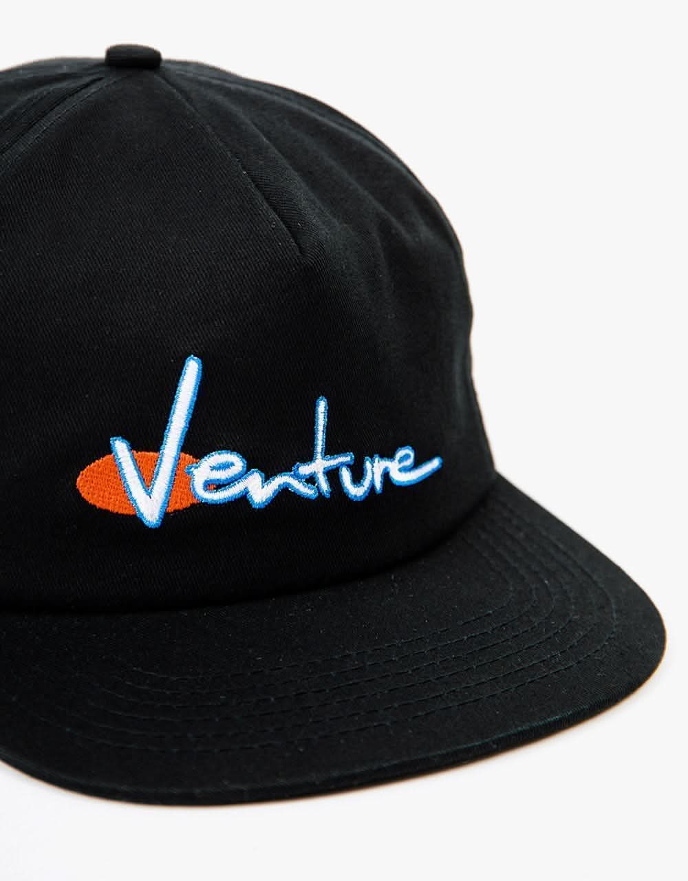 Venture 90's Snapback Cap - Black/White/Blue/Red