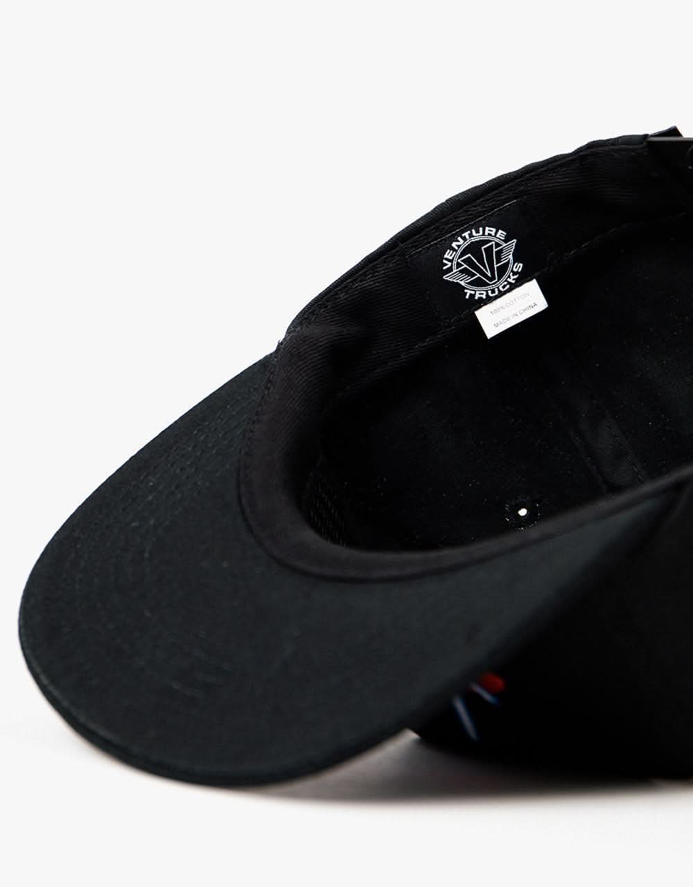 Venture 90's Snapback Cap - Black/White/Blue/Red