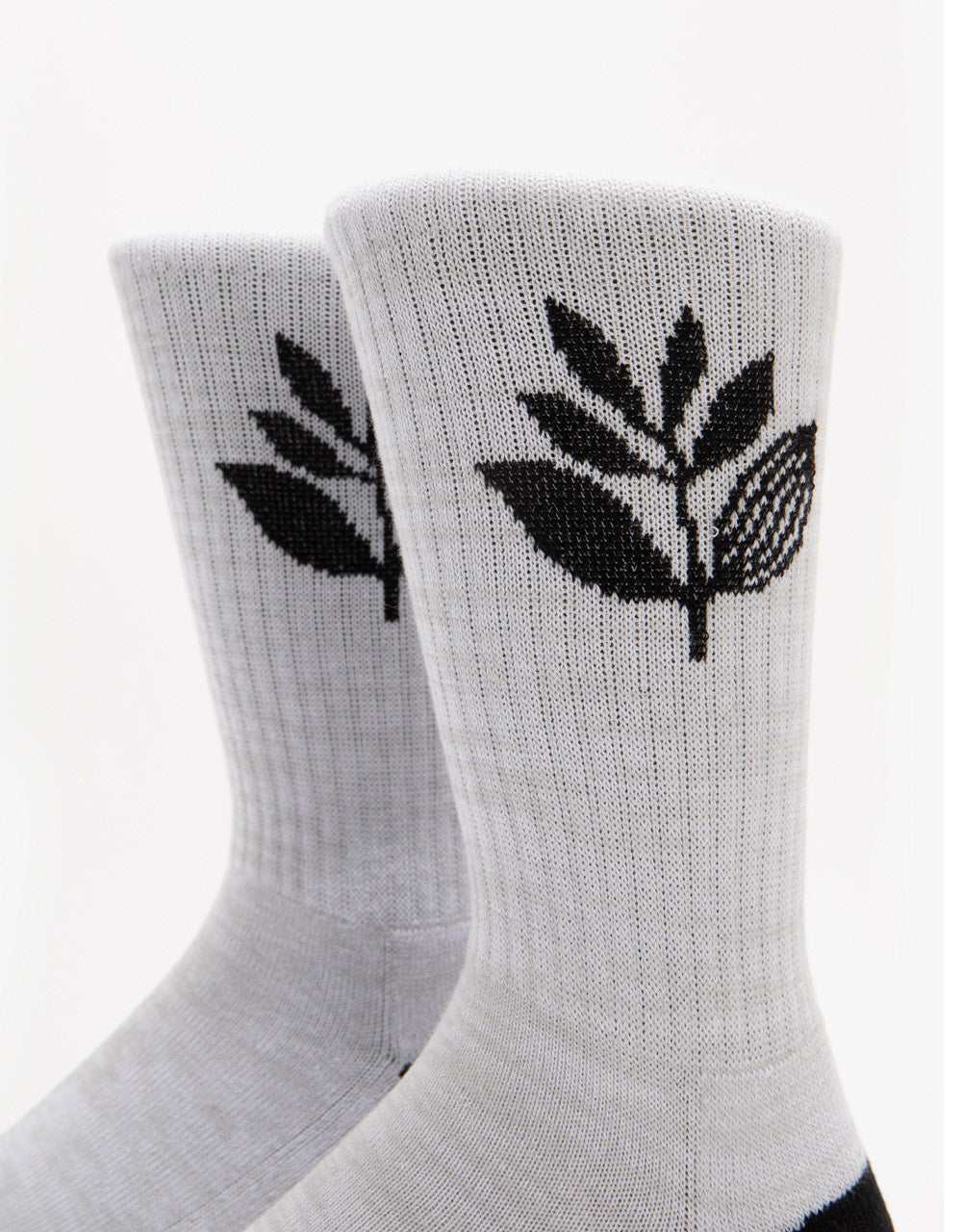 Magenta Plant Socks - Ash