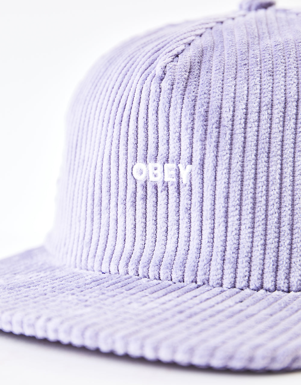 Obey Cord Snapback Cap - Purple Paste