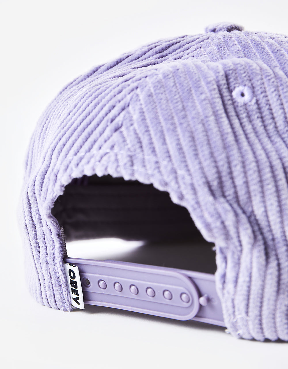 Obey Cord Snapback Cap - Purple Paste